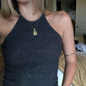 Cropped Halter Tank